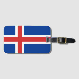 Vlag van IJsland Bagagelabel