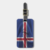 Vlag van IJsland Bagagelabel (Voorkant verticaal)