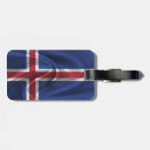 Vlag van IJsland Bagagelabel (Achterkant horizontaal)