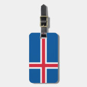 Vlag van IJsland Bagagelabel (Voorkant verticaal)