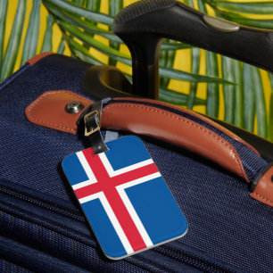 Vlag van IJsland Bagagelabel