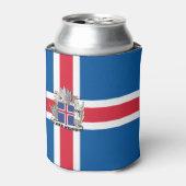 Vlag van IJsland Blikjeskoeler (Blikje Voorkant)