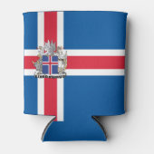 Vlag van IJsland Blikjeskoeler (Voorkant)