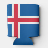 Vlag van IJsland Blikjeskoeler (Achterkant)