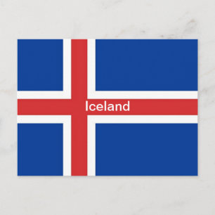Vlag van IJsland Briefkaart