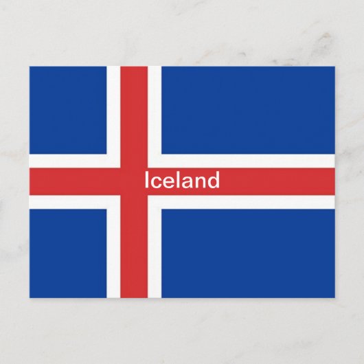 Vlag van IJsland Briefkaart (Voorkant)