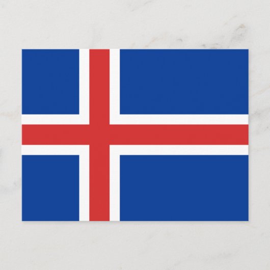 Vlag van IJsland Briefkaart (Voorkant)