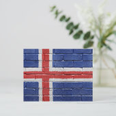 Vlag van IJsland Briefkaart (Staand voorkant)