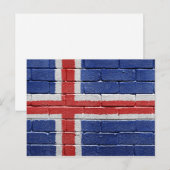 Vlag van IJsland Briefkaart (Voorkant / Achterkant)