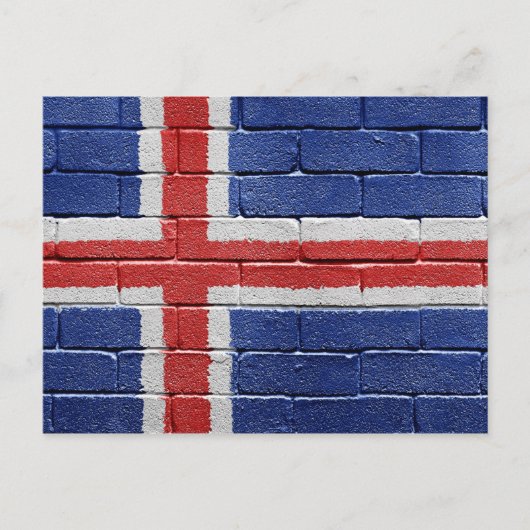 Vlag van IJsland Briefkaart (Voorkant)