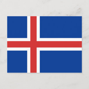 Vlag van IJsland Briefkaart