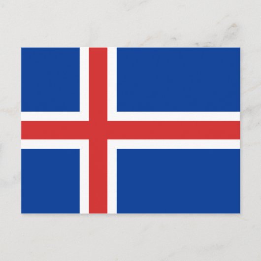 Vlag van IJsland Briefkaart (Voorkant)