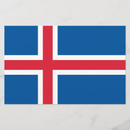 Vlag van IJsland Briefpapier