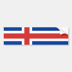 Vlag van IJsland Bumpersticker