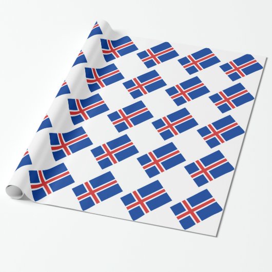 Vlag van IJsland Cadeaupapier (Uitgerold)