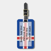 Vlag van IJsland - Easy ID Personal Bagagelabel (Voorkant verticaal)