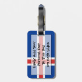 Vlag van IJsland - Easy ID Personal Bagagelabel (Achterkant verticaal)