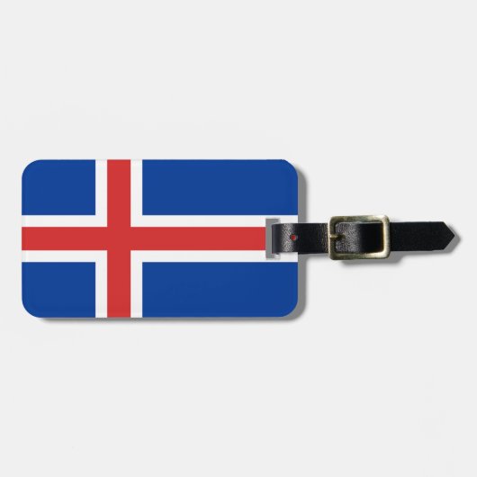 Vlag van IJsland - Easy ID Personal Bagagelabel (Voorkant horizontaal)