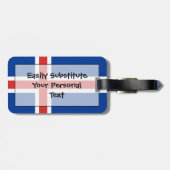 Vlag van IJsland - Easy ID Personal Bagagelabel (Achterkant horizontaal)