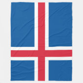 Vlag van IJsland Fleece Deken (Voorkant)