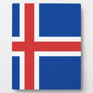 Vlag van IJsland Fotoplaat