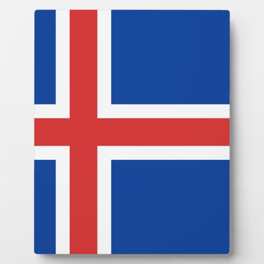 Vlag van IJsland Fotoplaat (Voorkant)