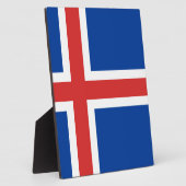 Vlag van IJsland Fotoplaat (Zijkant)