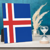 Vlag van IJsland Fotoplaat (Zijkant)