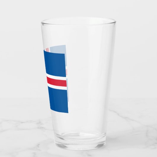 Vlag van IJsland Glas (Links)