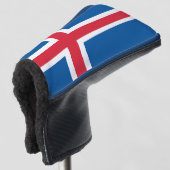 Vlag van IJsland Golfheadcover (3/4 voorkant)