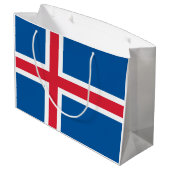 Vlag van IJsland Groot Cadeauzakje (Achterkant Gekanteld)