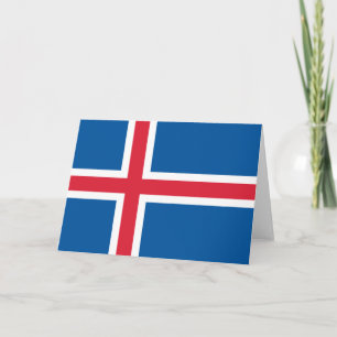 Vlag van IJsland Kaart