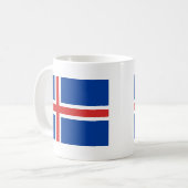 Vlag van IJsland Koffiemok (Voorkant links)