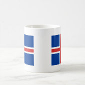 Vlag van IJsland Koffiemok (Center)