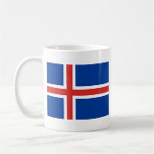 Vlag van IJsland Koffiemok (Links)