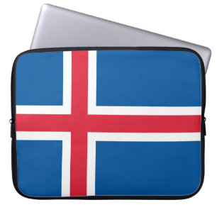 Vlag van IJsland Laptop Sleeve