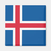Vlag van IJsland Magneet (Voorkant)
