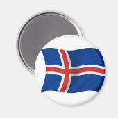 Vlag van IJsland Magneet (Voorkant / Achterkant)