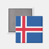 Vlag van IJsland Magneet (Voorkant / Achterkant)