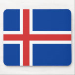 Vlag van IJsland Mousepad Muismat<br><div class="desc">Vlag van IJsland Mousepad</div>