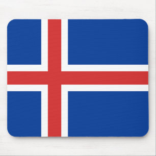 Vlag van IJsland Mousepad Muismat