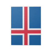 Vlag van IJsland Notitieblok (Linkerzijde)