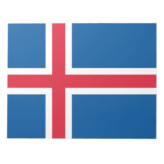 Vlag van IJsland Notitieblok (Voorkant)