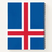 Vlag van IJsland Notitieboek (Achterkant)