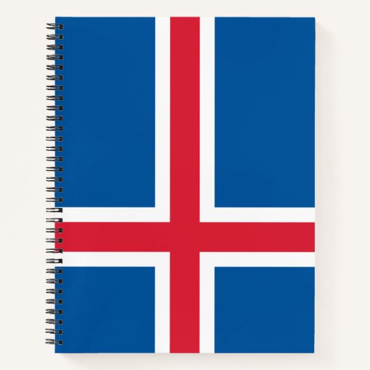 Vlag van IJsland Notitieboek (Voorkant)