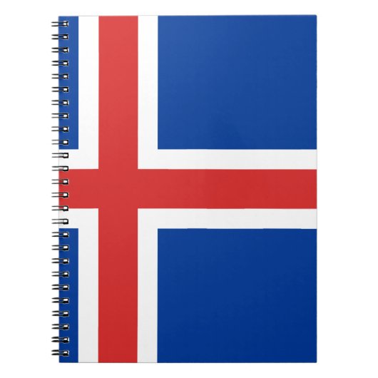 Vlag van IJsland Notitieboek (Voorkant)