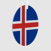 Vlag van IJsland Ornament (voorkant)