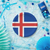 Vlag van IJsland Papieren Borden Papieren Bordje (Feest)