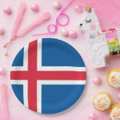 Vlag van IJsland Papieren Bordje (Feest)