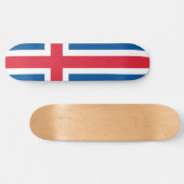 Vlag van IJsland Persoonlijk Skateboard (Horizontaal)
